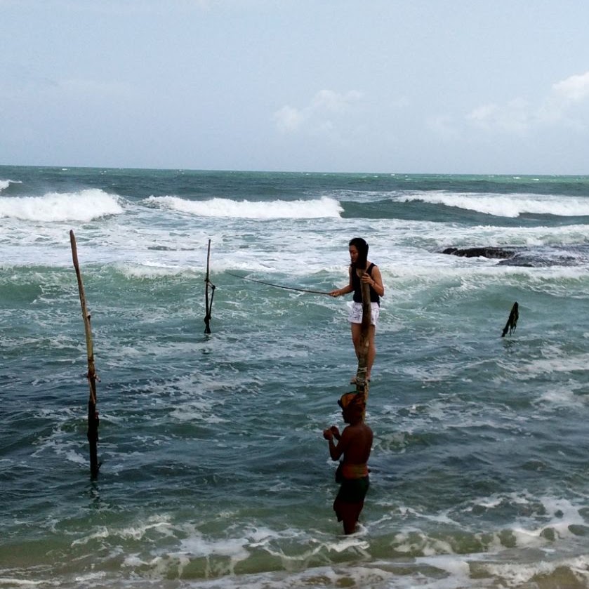 Stilt fishing